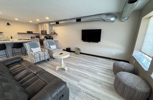 Dyckesville House | Spacious 3-Bed, 2-Bath Private Home Featuring a Private Marina, Kayaks and Gas fire pit