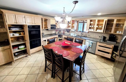 East Stroudsburg House | Spacious Family Retreat on 7.5 Private Acres Sleeps 10+ Pool/Hot Tub/Sauna/GR