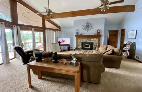Covington House | Spacious waterfront home on Jackson Lake.