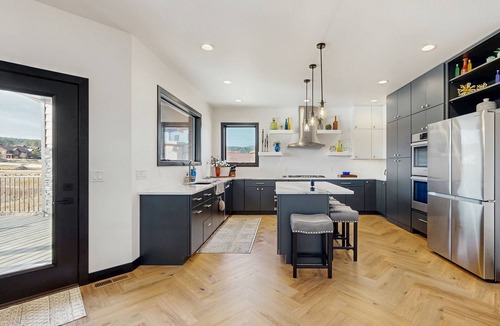 Sturgis House | Stunning spacious home w/amazing views, hot tub, AC & golf simulator