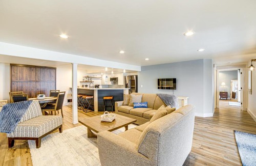 Clarklake Apartment | Swim & Fish! Lakefront Apt w/Hot Tub & Grill!
