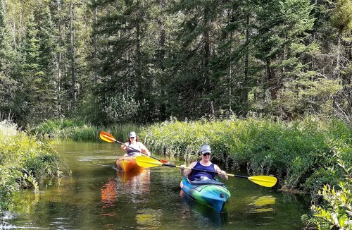 St Germain Cabin | Traditional water's edge cabin with A/C , dishwasher, Kayaks & SUP Boards