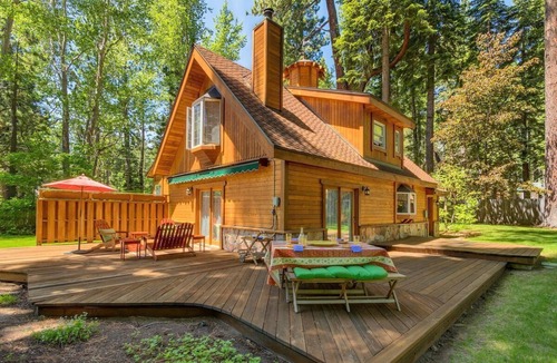 Tahoe Pines House | Tranquil west shore retreat. Tahoe Pines HOA pier and beach. Pet OK!
