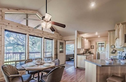 Ruidoso Cabin | Tucked Away Cabin | Quiet Forest Haven w/Hot Tub Deck