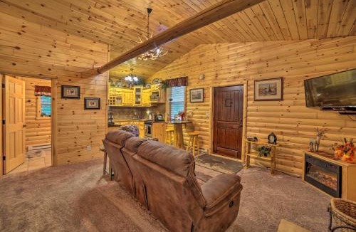 Manistique House | Updated Manistique Log Cabin, Yard & Fire Pit