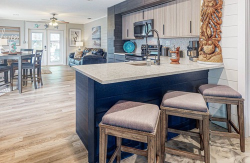 Satsuma House | Waterfront charmer with two docks, boat ramp, office, & gourmet kitchen