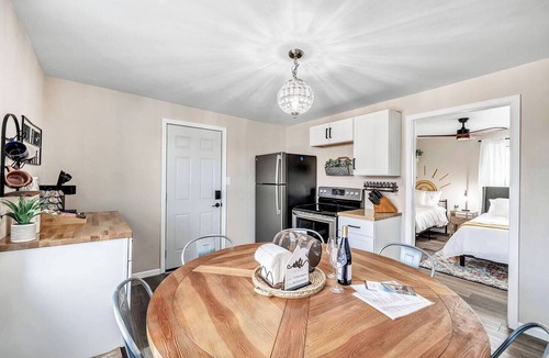 Algoma Apartment | Welcome to The Steele Magnolia! Completely renovated 2 bed/1ba plus bonus pull out futon couch. We are located directly across the street from Von Stiehl Winery and are just a few minutes walk to Crescent Beach!
