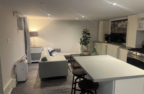 Weston House | Weston Village Lux Stunner! Private fenced backyard garden, fireplace, marble…