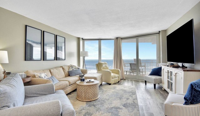 705 is a Cozy 2-bedroom 7th floor condo in beautiful Daytona Beach Shores.