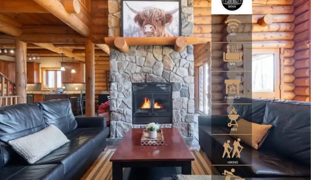 7BR LogCabin/Spa/Nature/MontTremblant Area/18 Guests