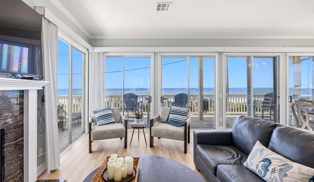 Beachfront home with wrap around deck and rooftop deck! - 6320 S. Atlantic