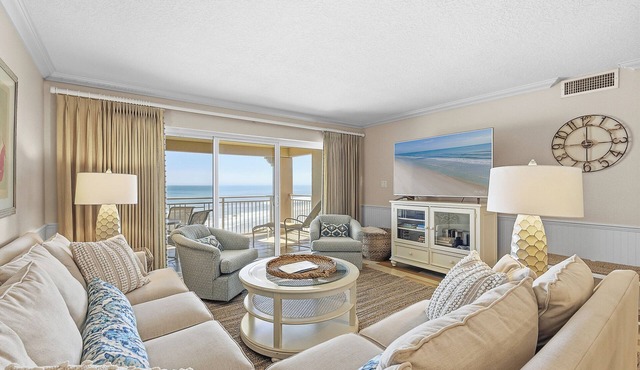 🌊Beachfront Stunner | Panoramic Ocean Views | Great Amenities | Sandpiper 514🌊