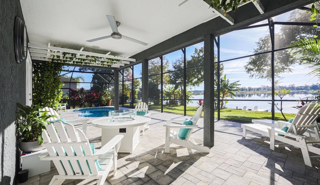 Beautifully Appointed Lakefront home in quiet neighborhood, with pool & hot tub