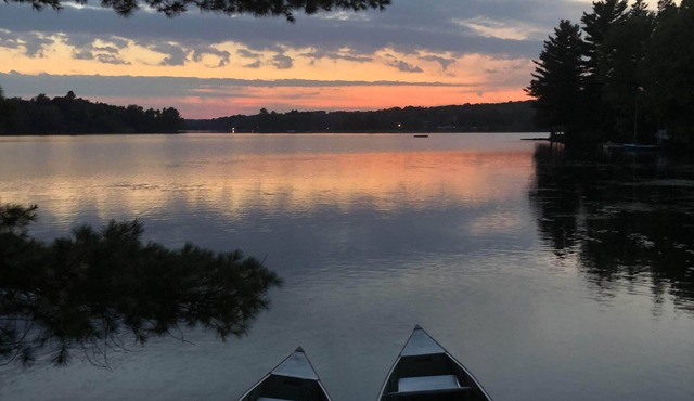 Cabin #6 - sunset views over Lake Cecebe