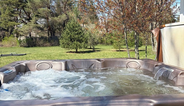 Charming lakeside getaway near Lake Huron hot tub playscape fishing 4.66 acres