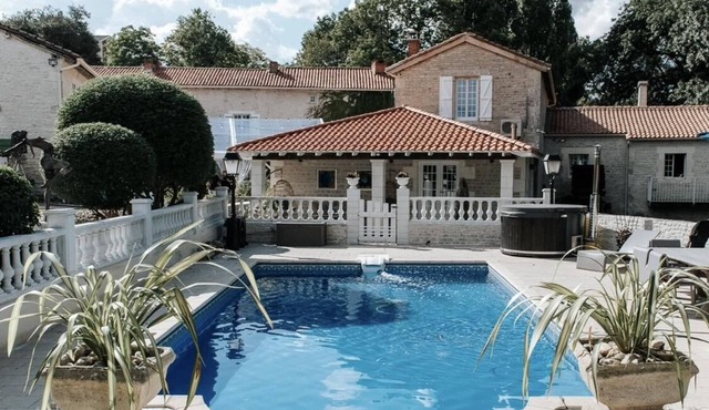 Charming updated and 4-bedroom mill house on the river with fantastic views. in Chenon