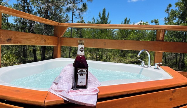 Container Glamping With Nature Views/Jacuzzi/WIFI/FirePit