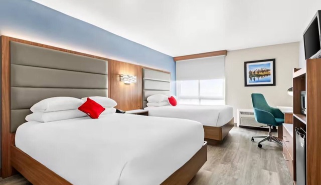 Deluxe Two Queen Beds with Flexible Workspace and Free Parking - 4 Units