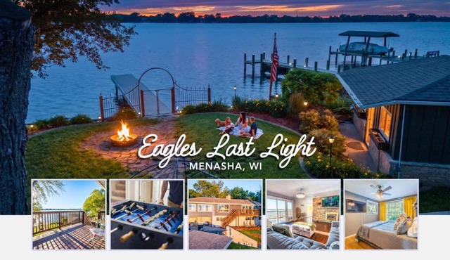 Eagle's Last Light- Lakefront Escape, Fire Pit, Pets & Scenic Views