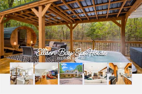 Ellison Bay SpaHouse- New, Walk to Water, Shops, Hot Tub, Sauna & Games