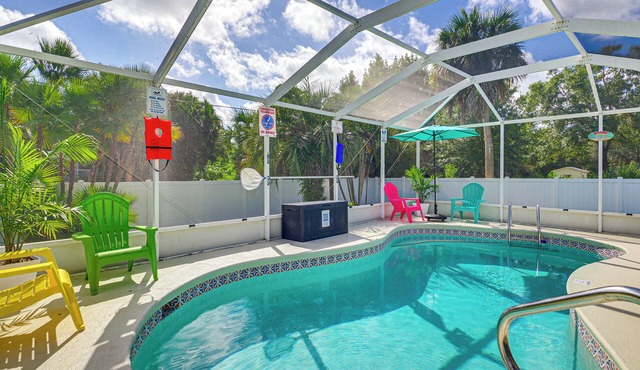 Fenced Yard, Game Room: Family Home in Sebastian!