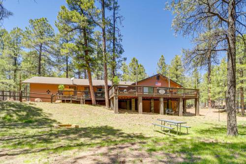 Fire Pit + Trail Access: Spacious Happy Jack Cabin