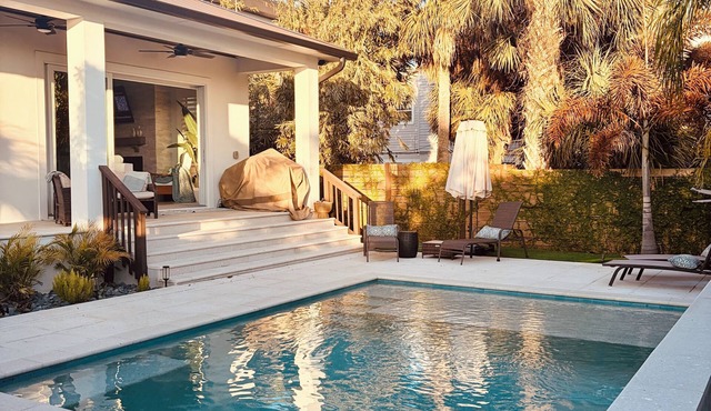 Gorgeous Inside & Out + Pool. Walk, Bike, Golf Cart to Everything NSB