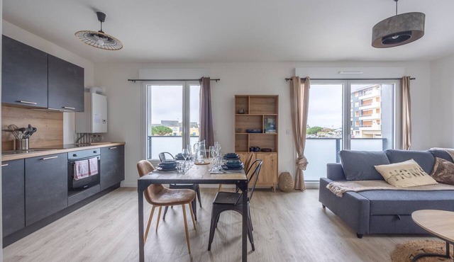L'Edulis - A 100m de la plage et parking privé