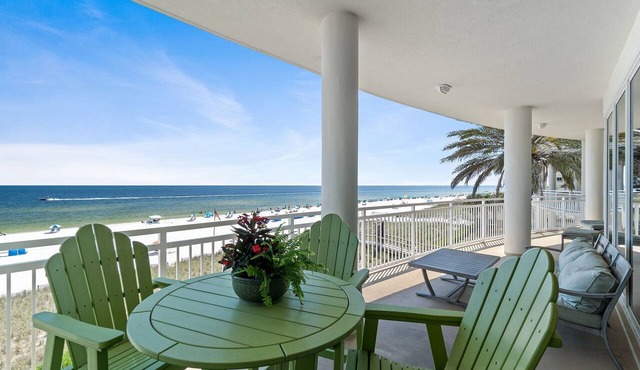 La Playa 202: Wrap-Around Gulf Balcony, Heated Pool + Luxury King Suites!