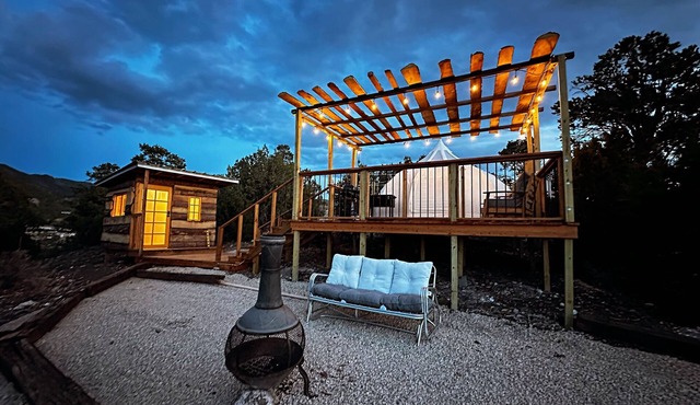 Luxury Glamping in High Rolls Mountain Park, NM Stunning Views & Modern Comforts
