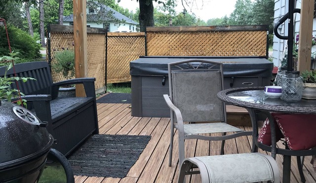 Northern Comfort is a cozy upper suite with essentials for a feel-at-home stay
