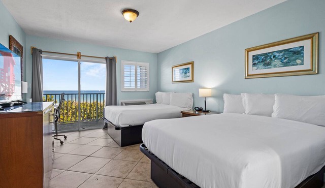 Ocean View Hotel Room with Balcony- 2 Full Beds #18