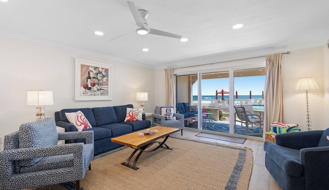 🌊Oceanfront 1st Floor Luxury Condo | Awesome Amenities | Sandpiper 111🌊
