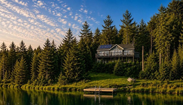 Private Lakefront Off-Grid Chalet | Sauna (Löyly) & Hot Tub w/Pizza Oven & BBQ
