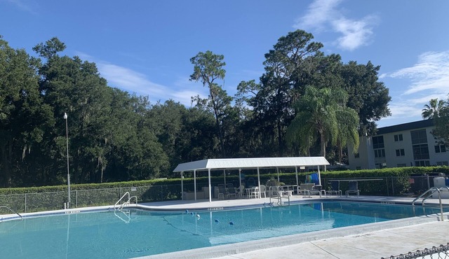 Quiet 55 plus Condo next to Park.