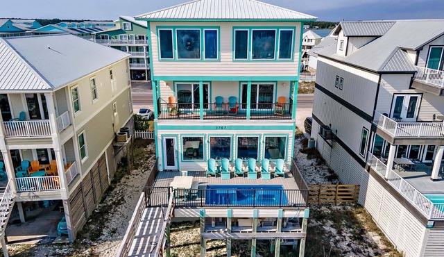 Rates Dropped Yassy House 8 bedrooms on West Beach Private heated pool by Prickett Properties
