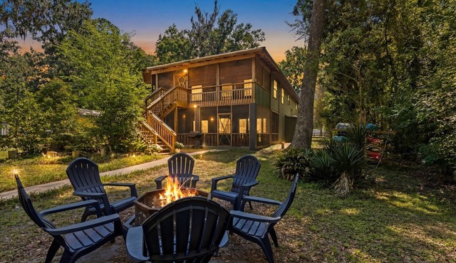 Riverfront Cabin, Private 2 Tier Dock, Ichetucknee