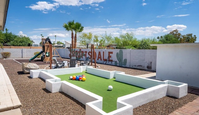Single-Level Scottsdale Resort Home | Pool, Hot Tub & Basketball Court