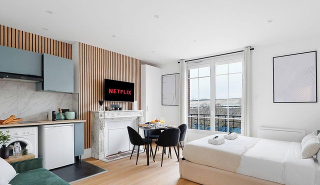 Studio d'Architecte avec Cheminee - Design -4 personnes in Paris