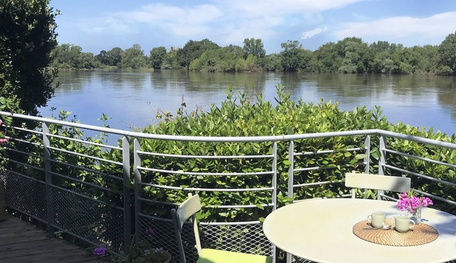 Typical river house, in front of the 'Loire', near to Angers in Les Ponts-de-Cé
